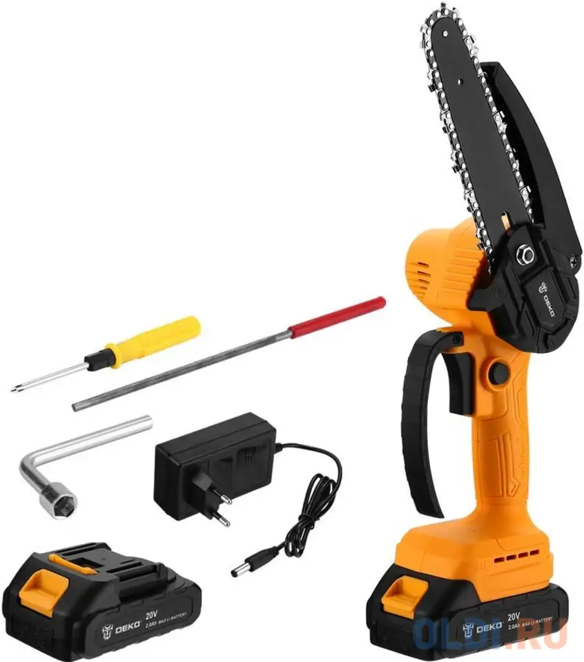 Электрическая пила deko dkchs 20-6 с акб, фотография 1