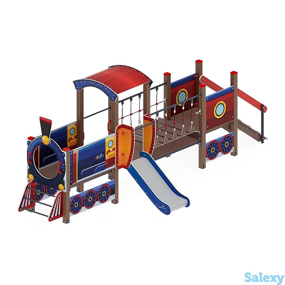 Детский игровой комплекс «паровозик» дик 1.03.5.02-01 h=750, фотография 1