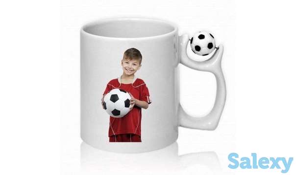 Печать на кружке (кружка-футбол, с мячом), фотография 1