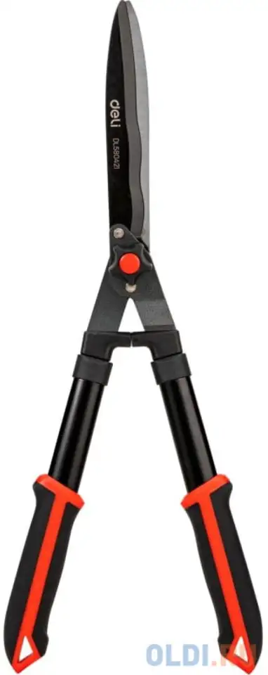 Садовые ножницы deli dl580421 размер 26,5". сталь 55с. термообработанная поверхность. комби, фотография 1