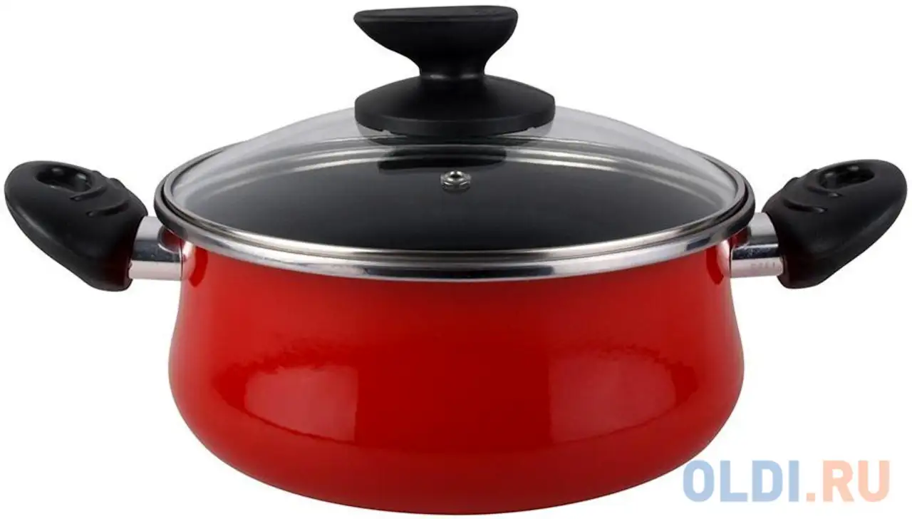 Кастрюля низкая с крышкой vitrinor praga 24, фотография 1