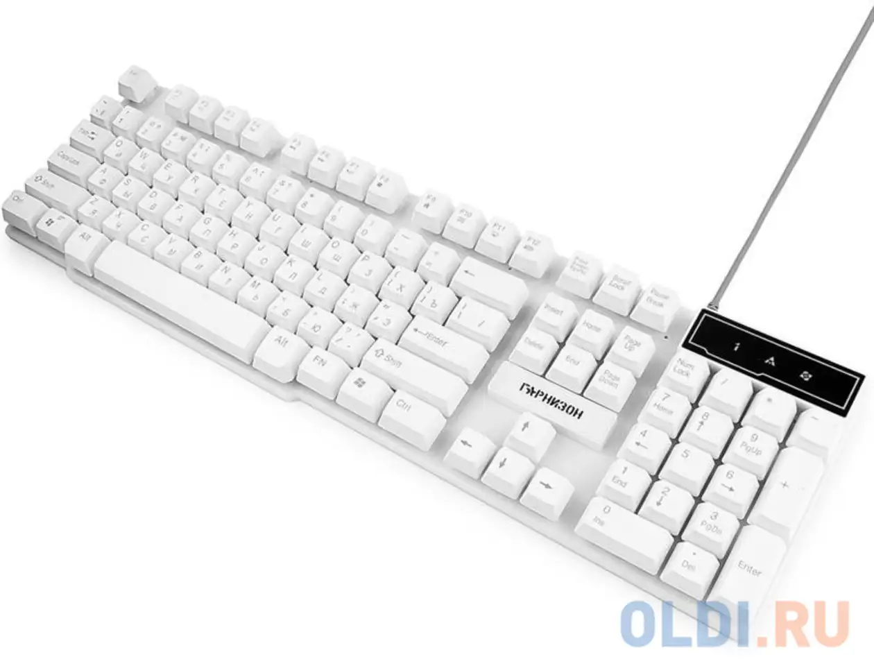 Клавиатура проводная гарнизон gk-200 usb белый, фотография 1