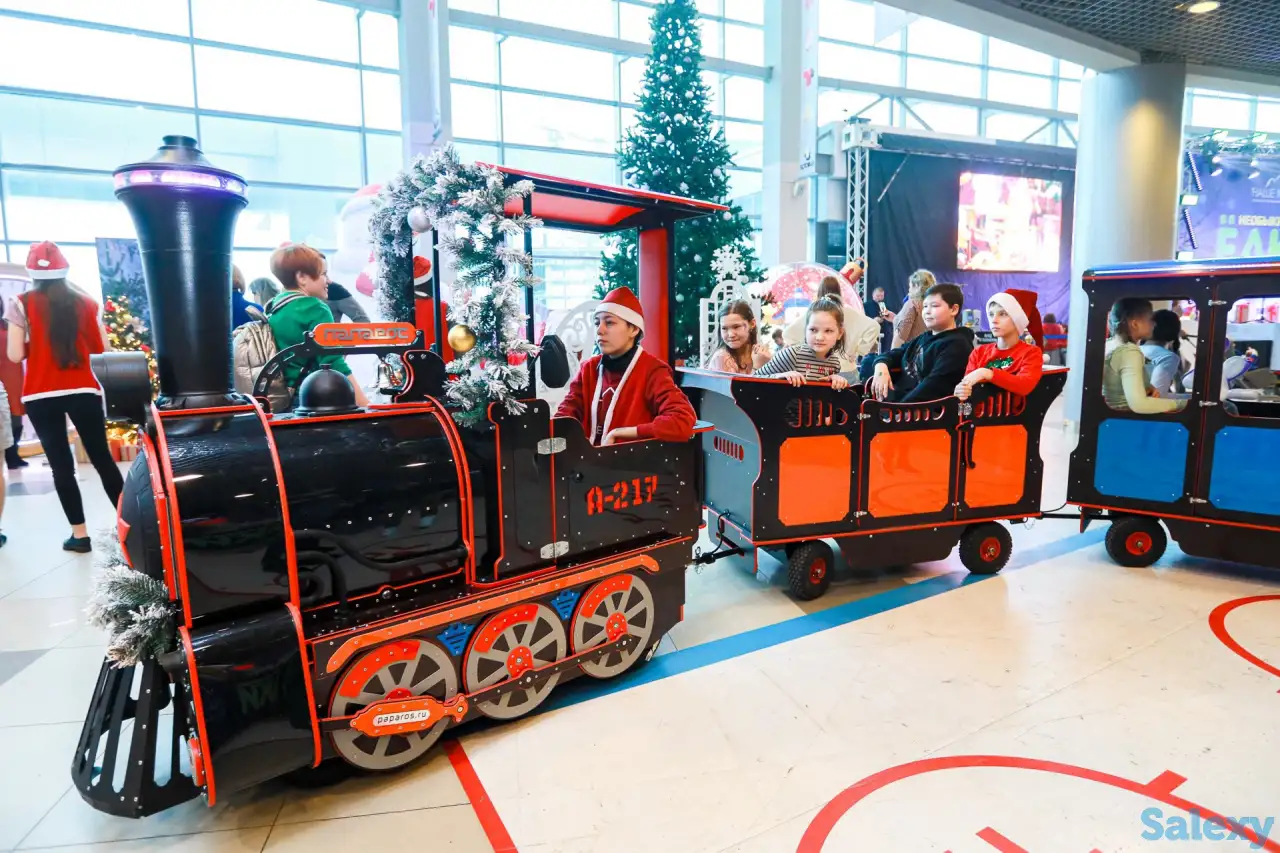 Аттракцион детский паровозик для парка или ТЦ, фотография 5