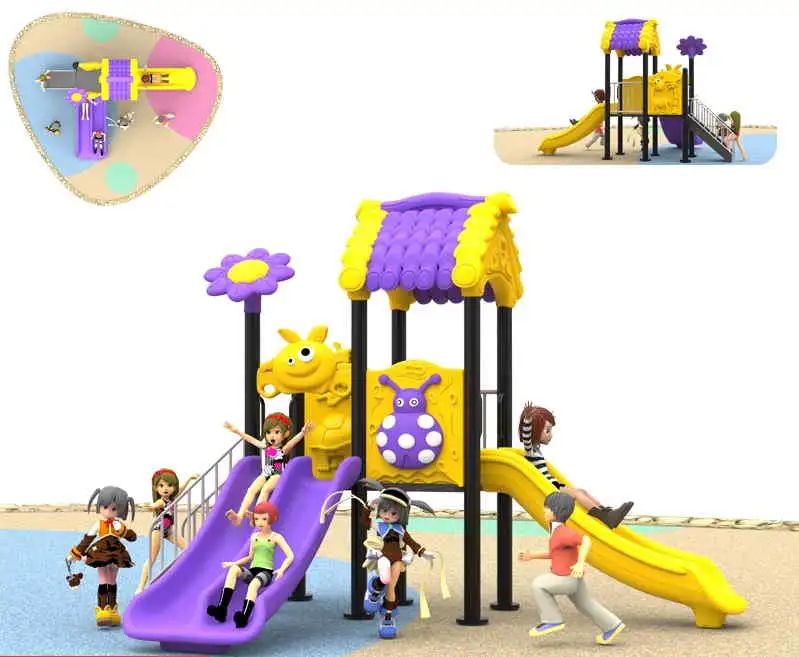 Метало-пластиковые детские игровые  городки, качели, фотография 6