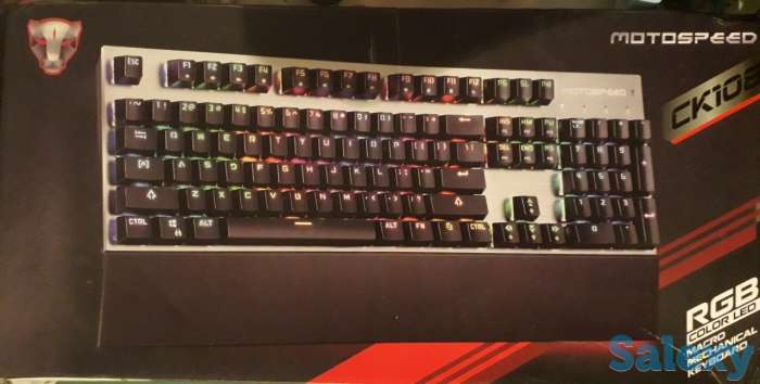 Продам механическую клавиатуру motospedd ck108.вход-usb, фотография 1