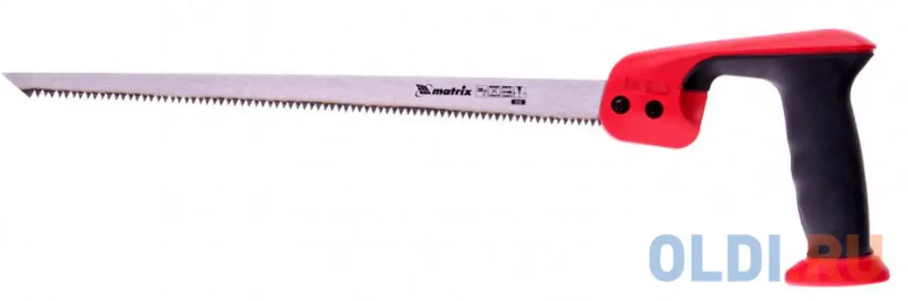 Ножовка по дереву выкружная, 300 мм, каленый зуб, двухкомпонентная рукоятка// matrix, фотография 1