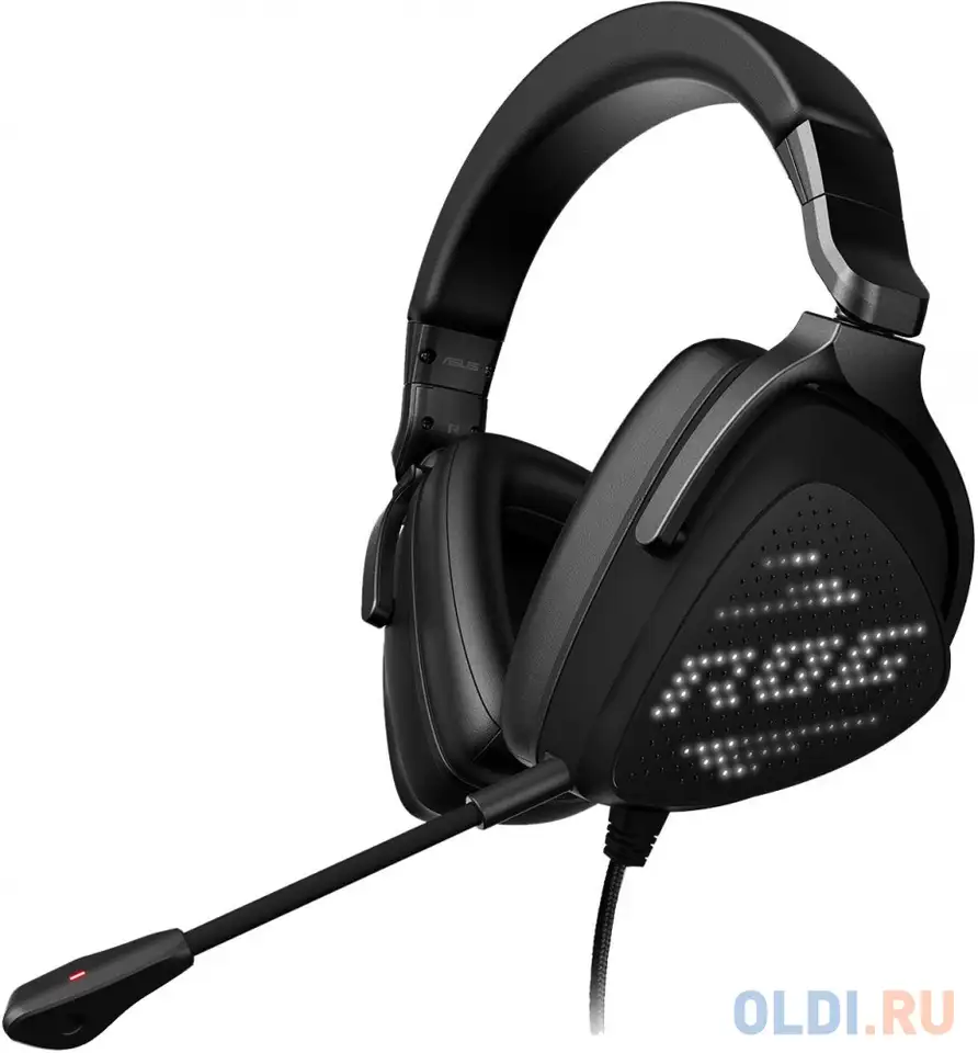 Игровые наушники asus rog delta s animate черные (anime matrix™ display,, фотография 1