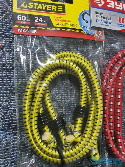 Шнур STAYER MASTER резиновый крепежный со стальными крюками 80 и 100см, фотография 7