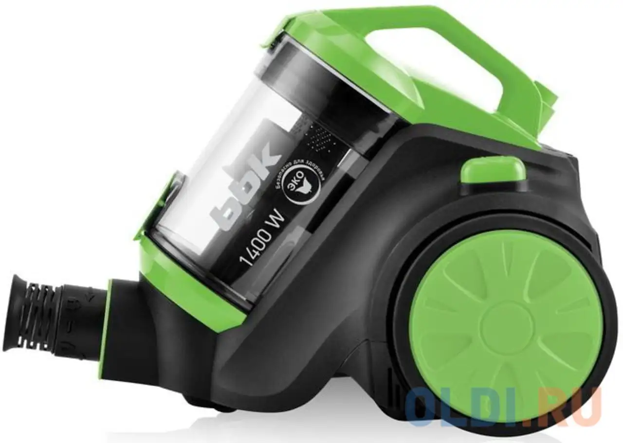 Пылесос bbk bv1507 сухая уборка зелёный чёрный, фотография 1