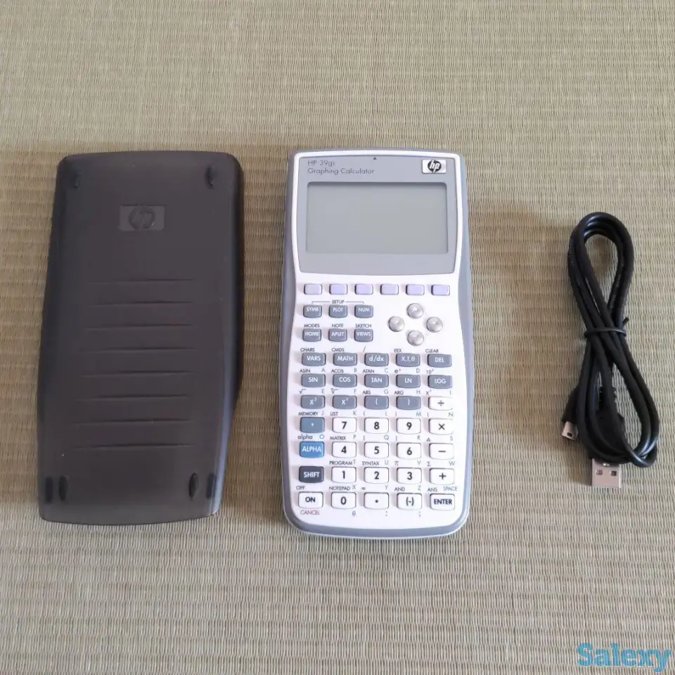 HP 39gs Graphing Calculator/ Графический научный калькулятор с кабелем, фотография 1