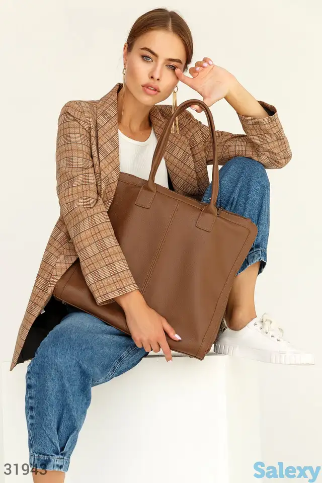 Сумка шоколадного цвета, фотография 1