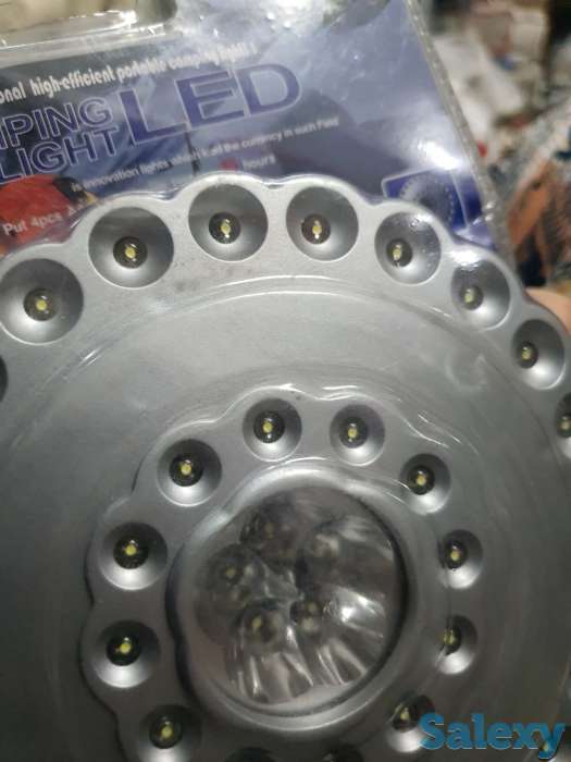 Портативный Фонарик светодиодный кемпинг, фонарь на 4 батарейках 30 часов работы, фотография 2