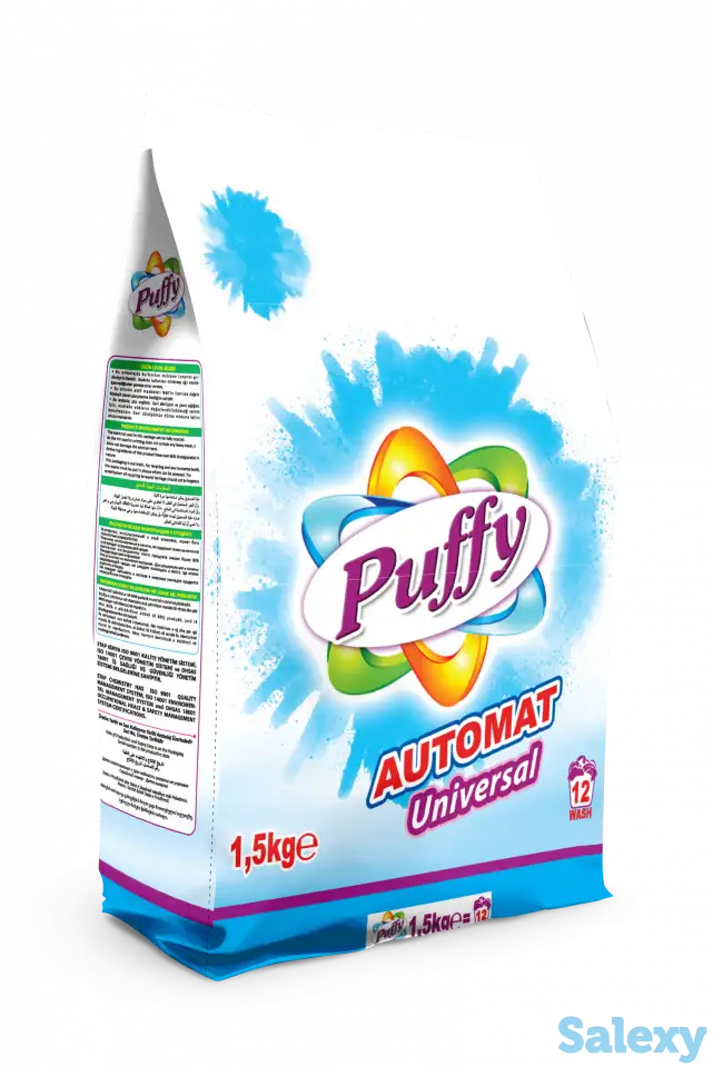 Стиральный порошок Puffy UNIVERSAL (Турция) в ассортименте (1,5кг; 3 кг; 4,5 кг; 6 кг; 9 кг; 20 кг), фотография 1