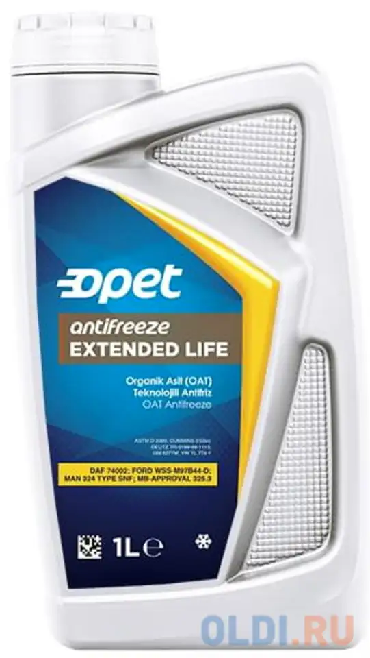 601216657 opet антифриз extended life antifreeze (1л), фотография 1