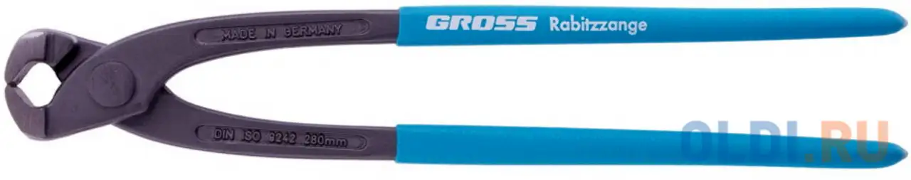 Клещи торцевые, обливные рукоятки 280 мм// gross, фотография 1