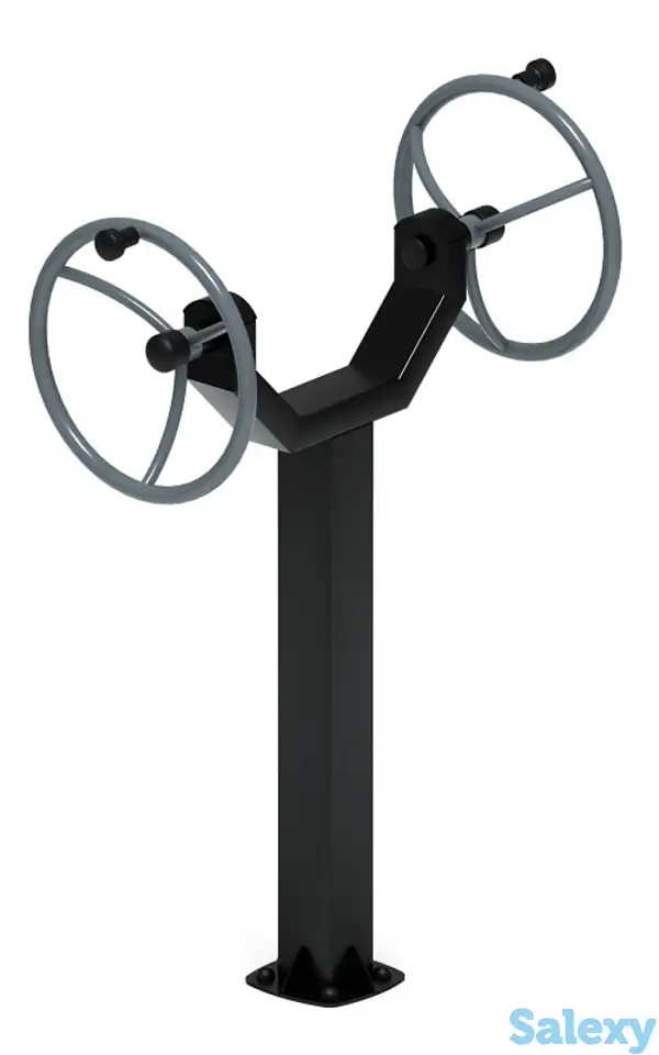 Рули (положение стоя) серый - уличный тренажер - ст 105-13, фотография 1