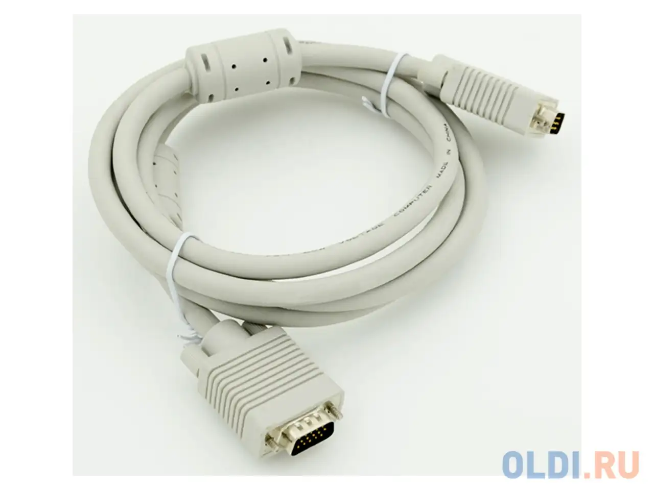 Кабель vga 3.0м gembird premium тройной экран ферритовые кольца, фотография 1