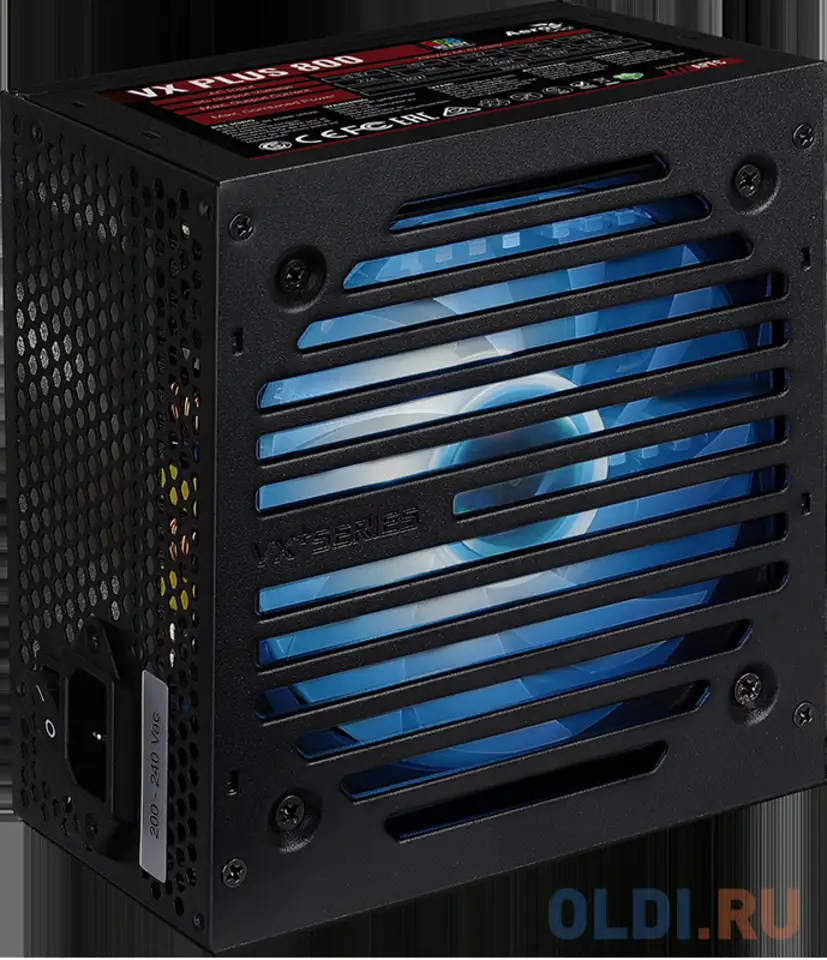 Блок питания aerocool retail vx plus 800 rgb 800 вт, фотография 1
