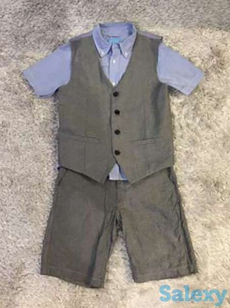 Стильный комплект (рубашка, шорты, жилет). 'The children's place'., фотография 1