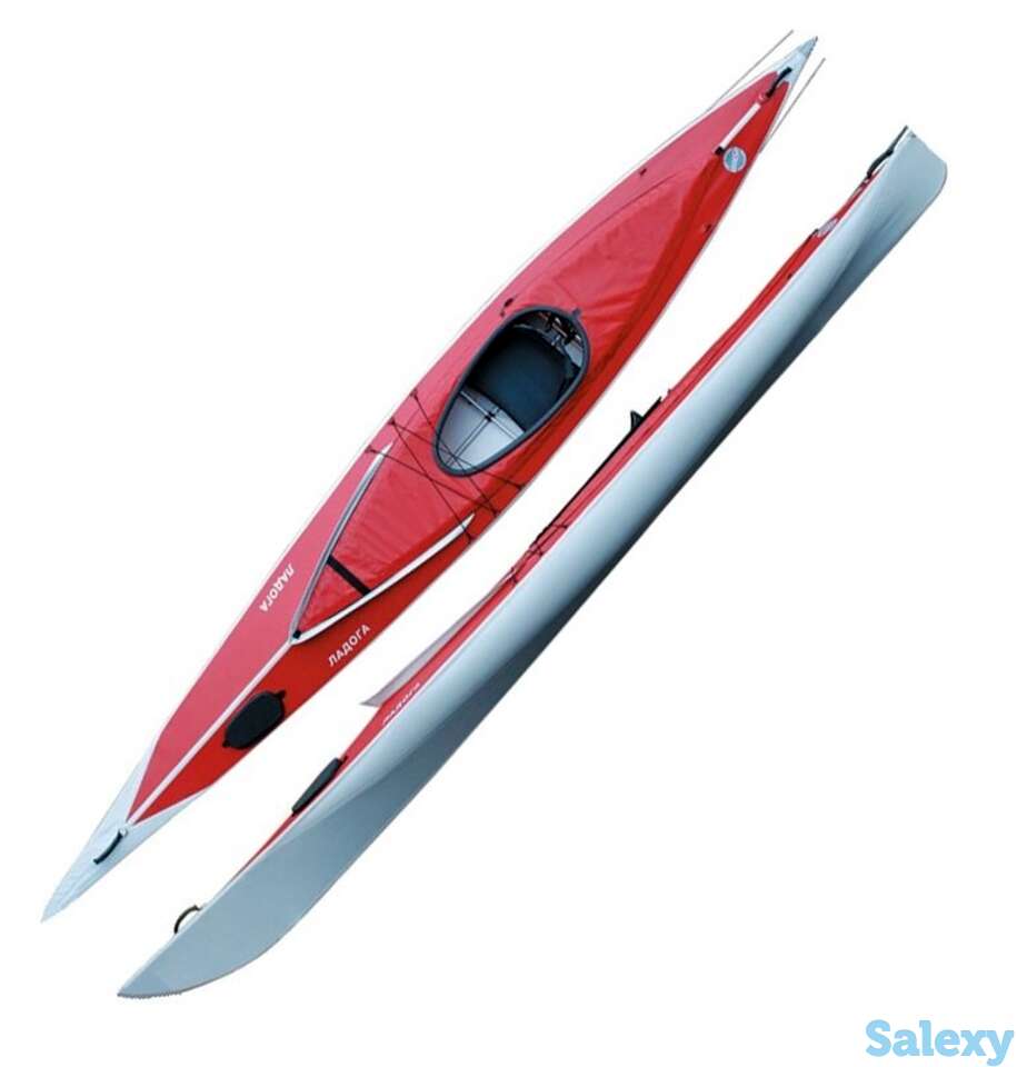 Байдарка тритон ладога 1 люкс серая/красная, фотография 1