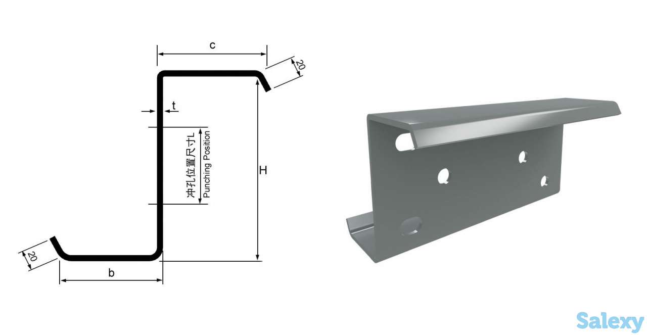 Линия производства профиля C\Z со взаимозаменяемыми узлами C\Z, фотография 5