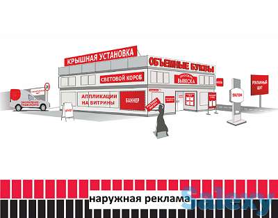 Наружная реклама (изготовление, монтаж)., фотография 1
