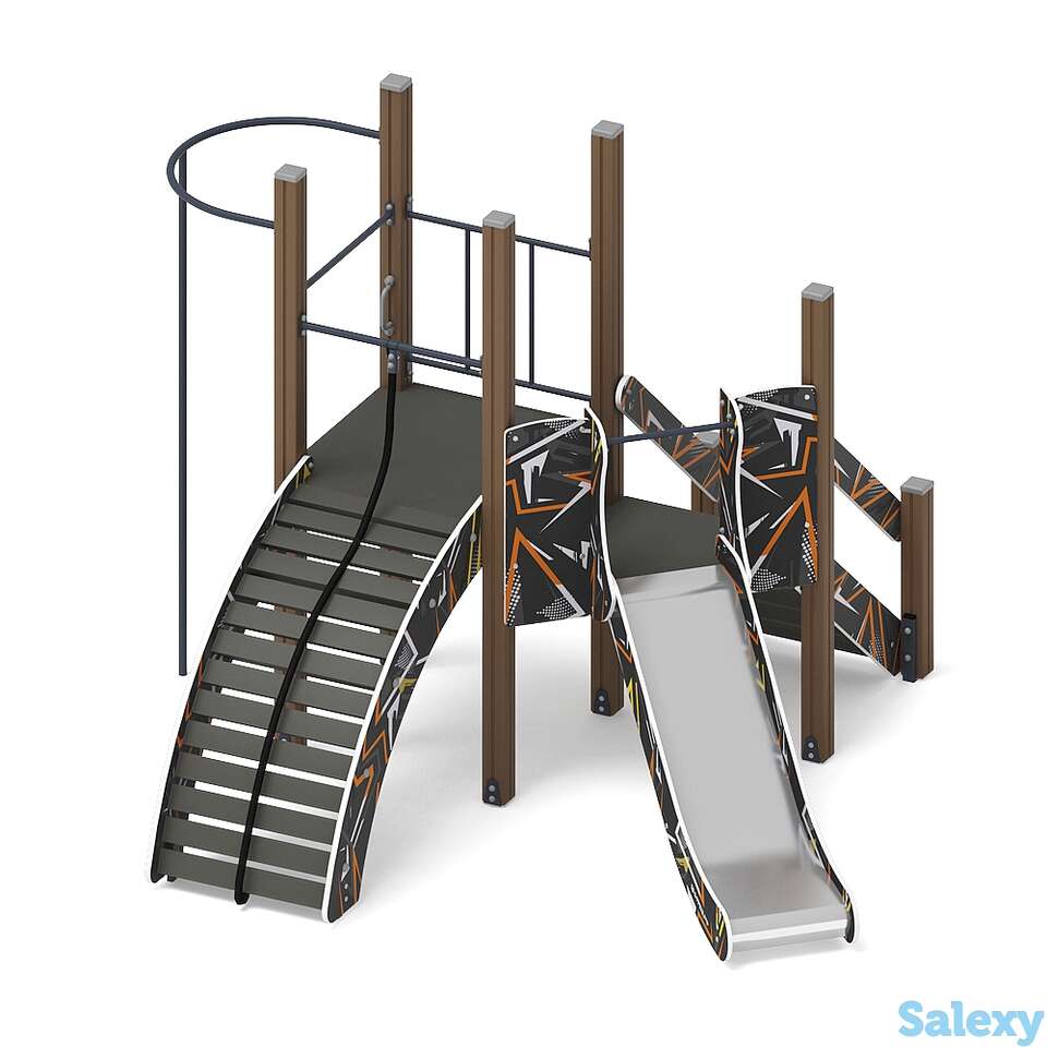 Детский игровой комплекс «спорт (техно-оранжевый)» дик 1.06.01-02 h=900, фотография 1