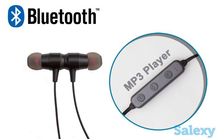 Продам беспроводная стерео Bluetooth гарнитура + MP3 Player, EVISU W6, фотография 1